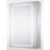Sensio Harlow 1-Door Dual Lit Illuminated Cabinet With 4230lm LED Light Silver Effect 500mm x 140mm x 700mm