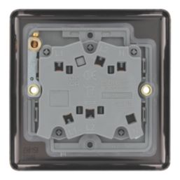 LAP  10A 1-Gang 3-Pole Fan Isolator Switch Antique Brass  with Black Inserts