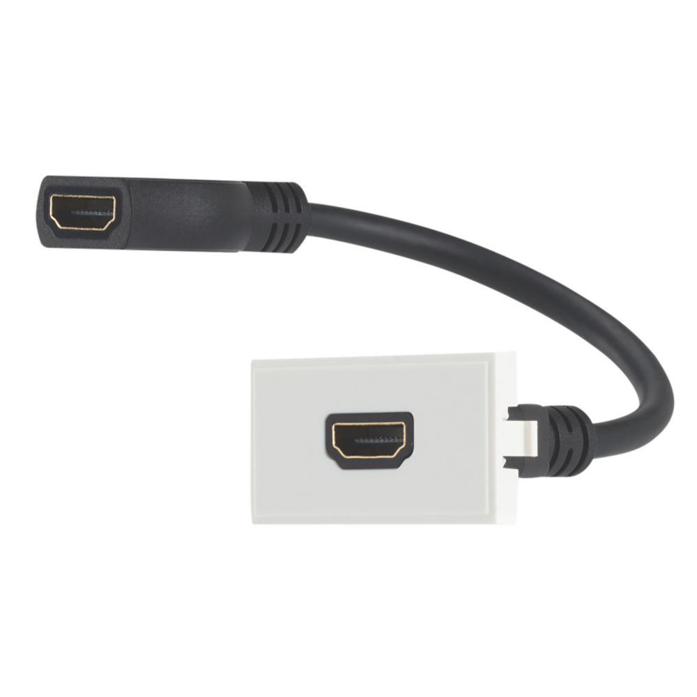 Contactum Media Single Modular HDMI Outlet White