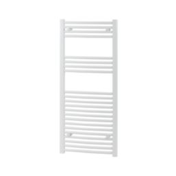 Flomasta 1200mm x 500mm 1808BTU White Curved  Towel Radiator