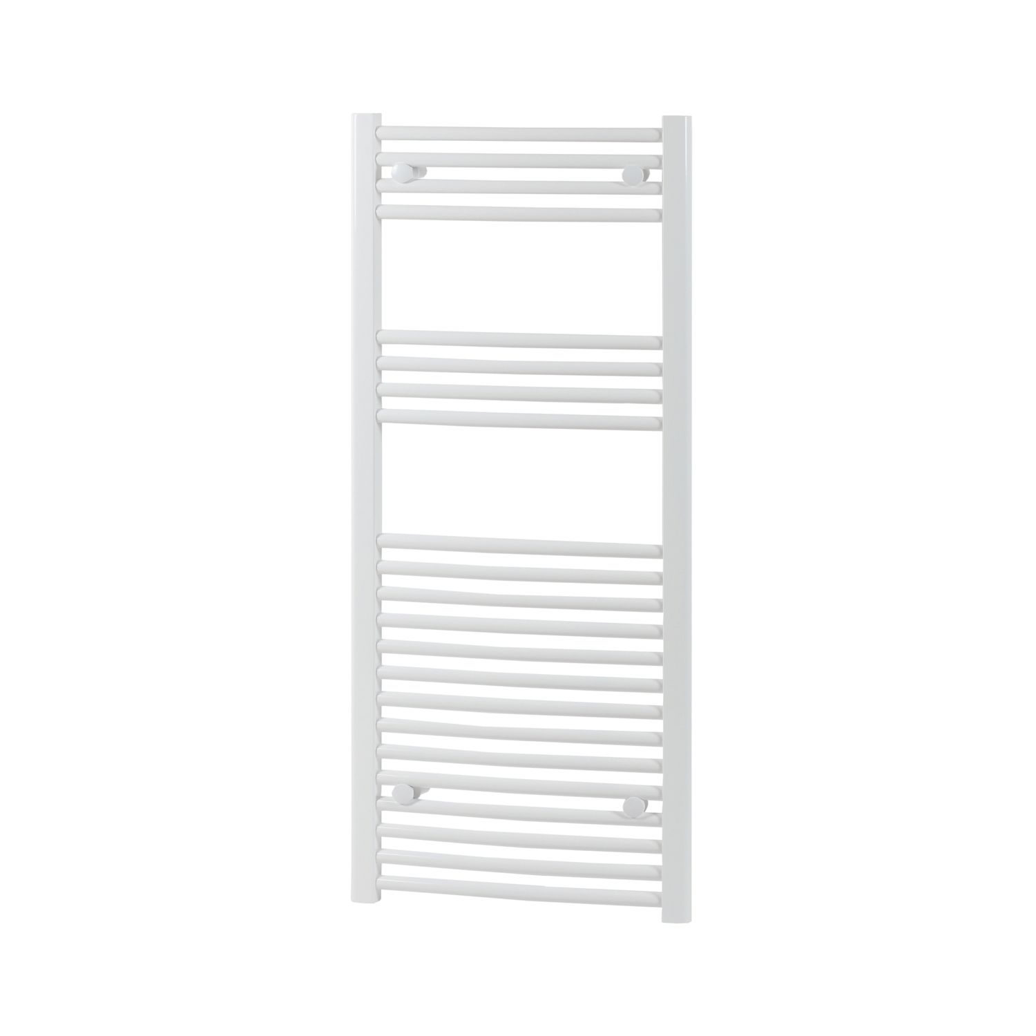 Flomasta 1200mm x 500mm 1808BTU White Curved Towel Radiator (971RV)