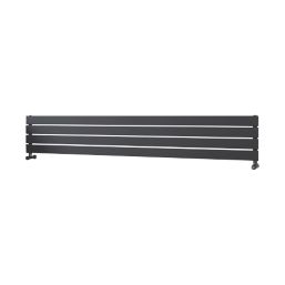 Ximax Oceanus 295mm x 1800mm 2075BTU Anthracite Horizontal Designer Radiator