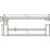Hansgrohe AddStoris Double Bath Towel Rail Matt Black 648mm x 124mm x 32mm