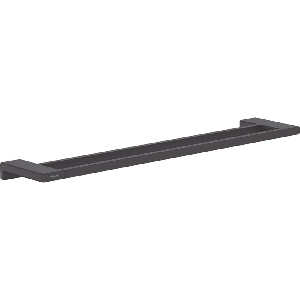 Hansgrohe AddStoris Double Bath Towel Rail Matt Black 648mm x 124mm x 32mm