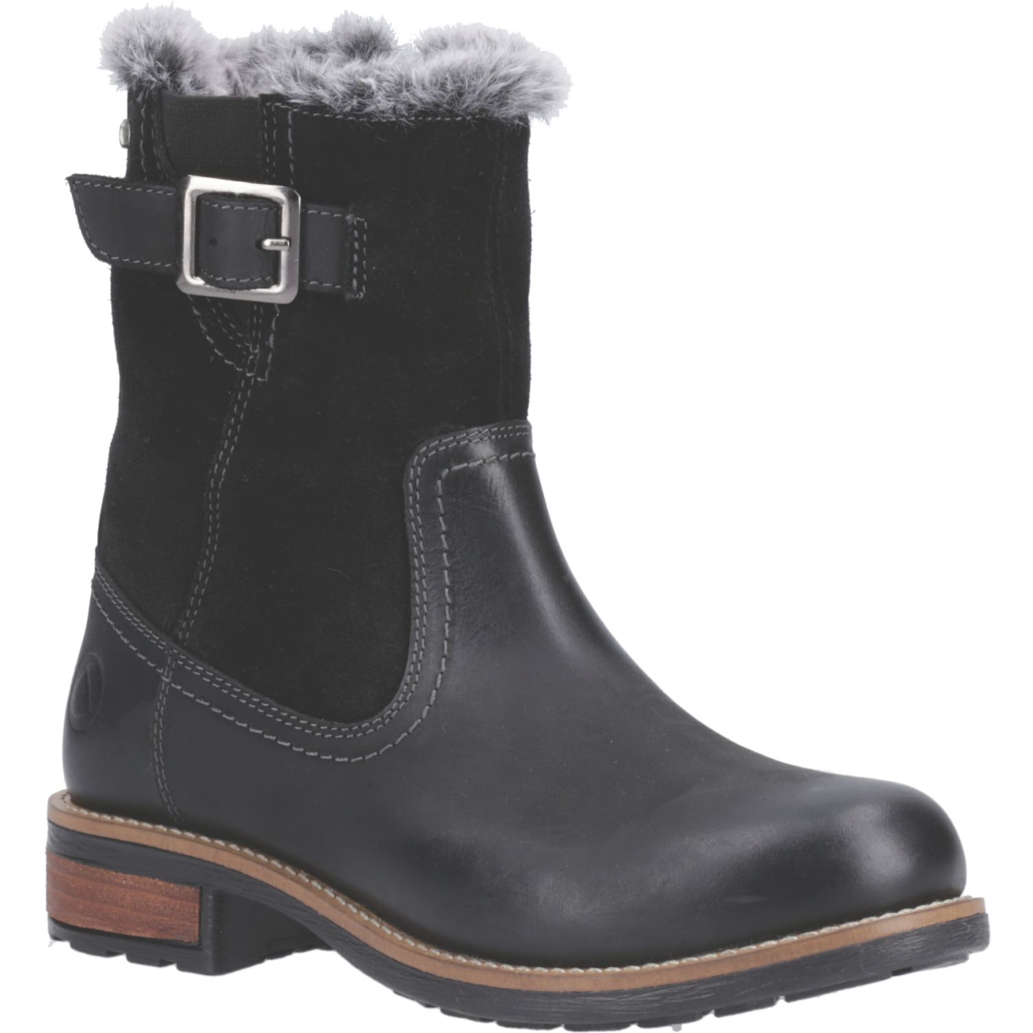 Cotswold Kemerton Size 8 Womens Black Waterproof Lace & Zip Non Safety Work Boots (971XL)