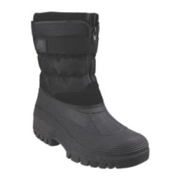 Cotswold Chase Touch Fastening and Zip up Size 3 Womens Black Non Safety Wellies