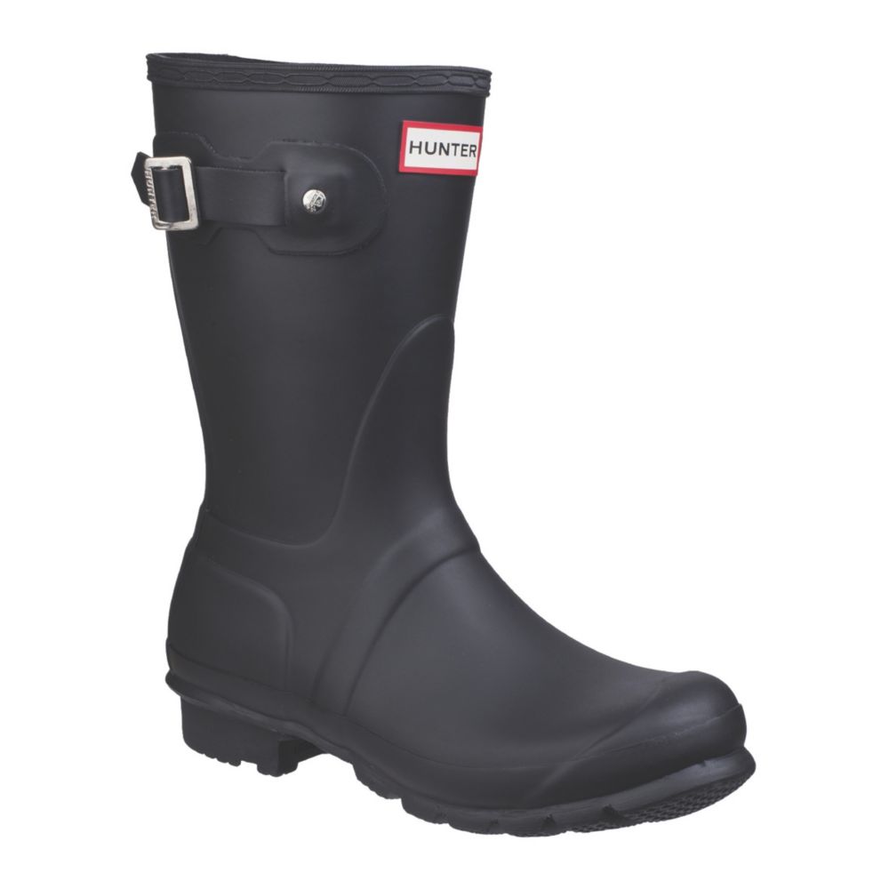 HUNTER ORIGINAL WELLY ブラック Hunter Original Short Size 5 Womens Black Non Safety Wellies