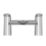 Swirl Kuhli Chrome 124mm Deck Mounted Lever 2 Tap Holes Bath Mixer Tap