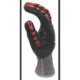 MCR Safety IP1052NF Impact & Cut Protection Gloves Black/Orange Medium