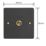 Varilight  10A 1-Gang 2-Way Light Switch  Matt Black with Colour-Matched Inserts