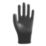 Site SWG420 PU Palm Gloves Black Large