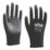 Site SWG420 PU Palm Gloves Black Large