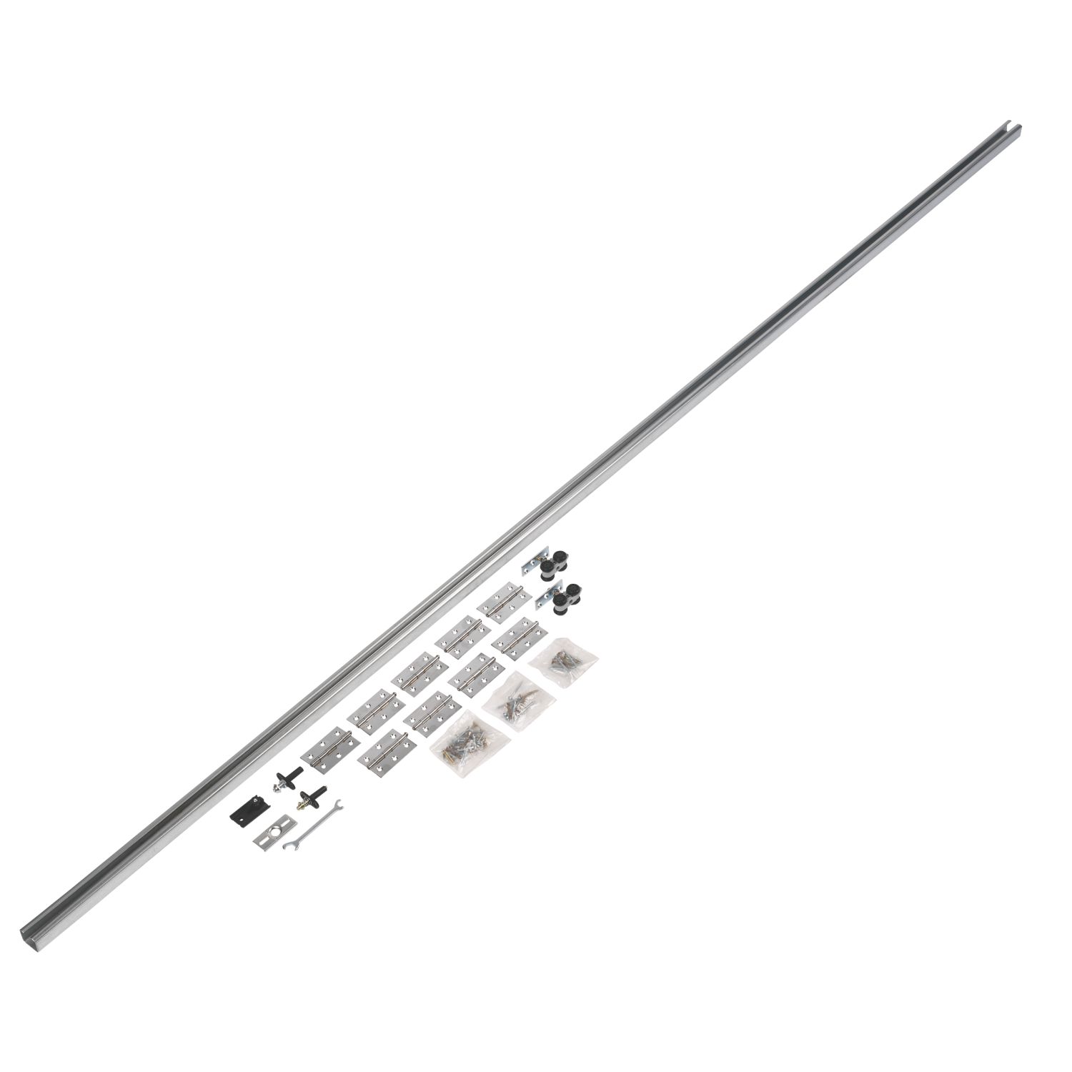 Henderson Husky 25 HF25/24 4-Door Folding Track System Silver 2458mm (9721J)