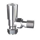 Drayton 15mm x 1/2" Chrome Angled Lockshield Radiator Valve