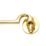 Carlisle Brass Cabin Hook Polished Brass 202mm
