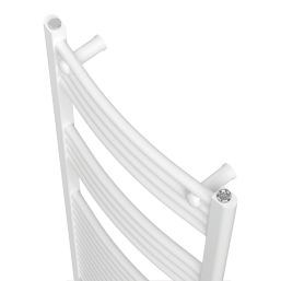Flomasta 1200mm x 500mm 1815BTU White Curved  Towel Radiator