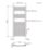 Flomasta 1200mm x 500mm 1815BTU White Curved  Towel Radiator
