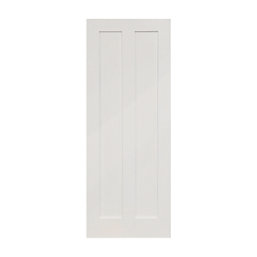 Primed White Wooden 2-Panel Shaker Internal Door 1981mm x 686mm