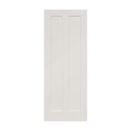 Primed White Wooden 2-Panel Shaker Internal Door 1981mm x 686mm