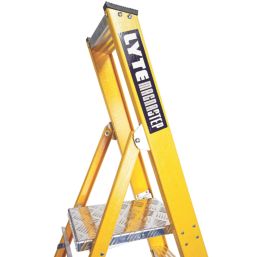 Lyte Fibreglass 3.25m 10 Step Platform Step Ladder