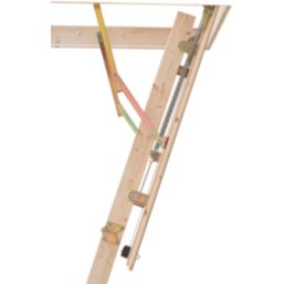 Insulated timber 2.96m Loft Ladder Kit