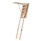 3-Sections Insulated Timber Loft Ladder Kit 2.77m