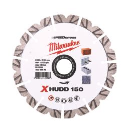 Milwaukee Premium Speedcross XHUDD Masonry Diamond Blade 150mm x 22.23mm