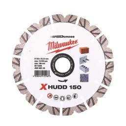 Milwaukee Premium Speedcross XHUDD Multi-Material Diamond Blade 150mm x 22.23mm