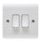 Crabtree Instinct 10AX 2-Gang 2-Way Light Switch  White