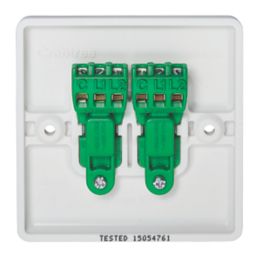 Crabtree Instinct 10AX 2-Gang 2-Way Light Switch  White