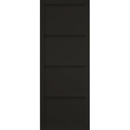 Jeld-Wen  Painted Black Wooden 4-Panel Shaker Internal Door 1981mm x 762mm