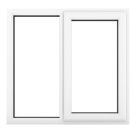 Crystal  Right-Hand Opening Clear Double-Glazed Casement White uPVC Window 1190mm x 1115mm