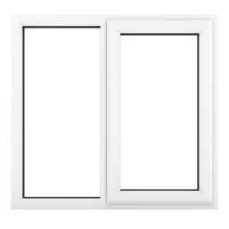 Crystal  Right-Hand Opening Clear Double-Glazed Casement White uPVC Window 1190mm x 1115mm