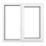 Crystal  Right-Hand Opening Clear Double-Glazed Casement White uPVC Window 1190mm x 1115mm