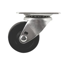 Essentials Heavy Duty Swivel Castors 50mm Black 4 Pack