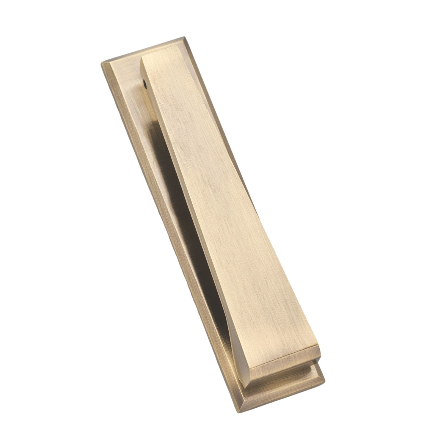 Hardware Solutions Door Knocker Contemporary Antique Brass 40mm x 165mm (972KK)