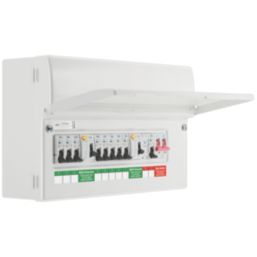 British General Fortress 16-Module 8-Way Populated High Integrity Dual RCD Consumer Unit with SPD