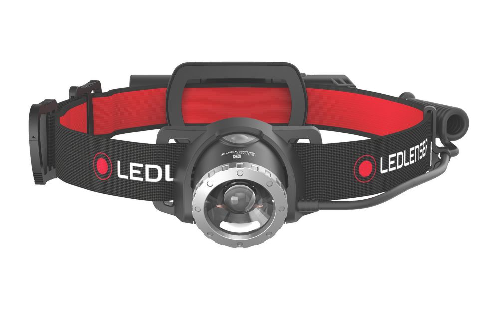 LEDlenser H8R Rechargeable LED Head Torch Black 600lm - Screwfix