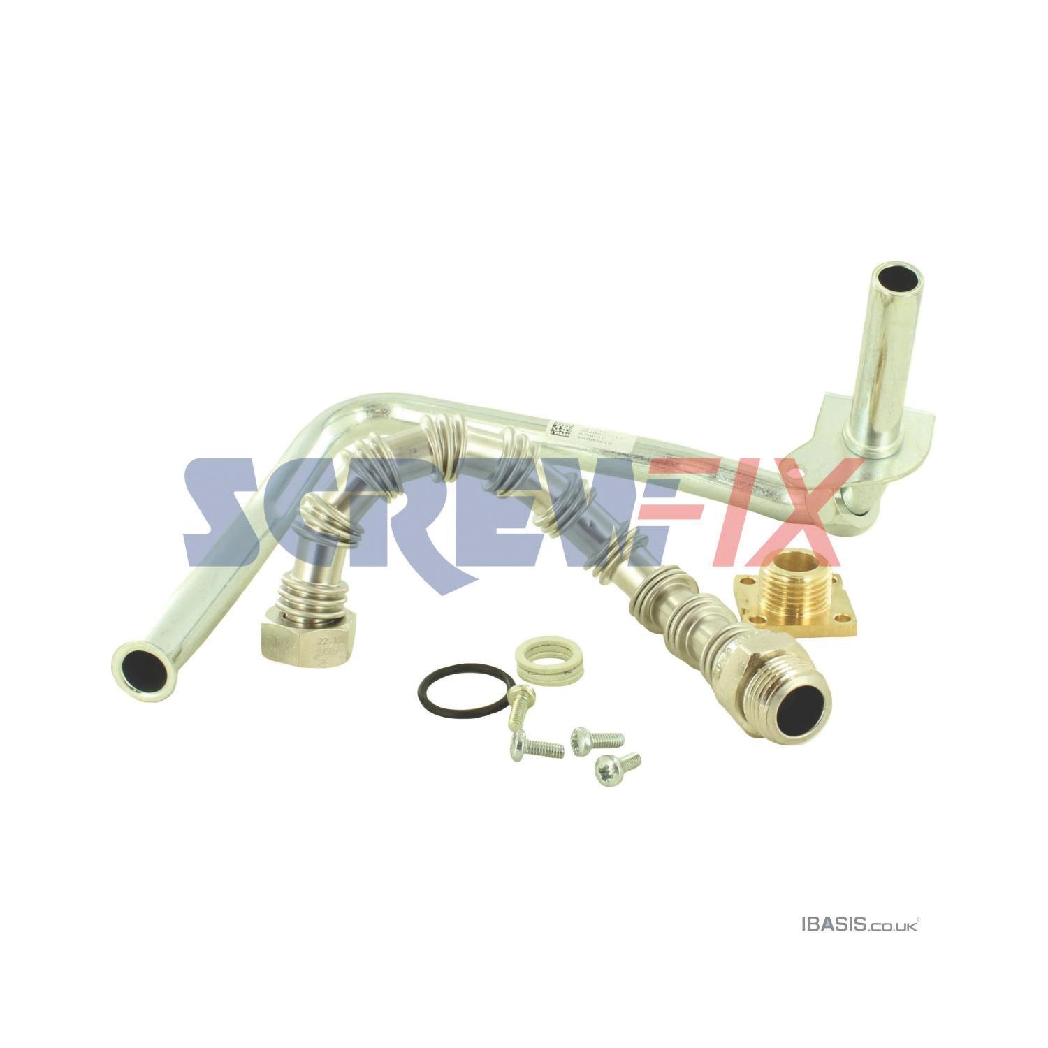 Vaillant 0020046863 Gas Pipe with 2-Screw Holes & Bent Bracket (972TG)