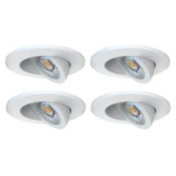 Spa Eden Adjustable  Fire Rated LED Downlights White 7W 700lm 4 Pack