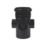 FloPlast  Push-Fit 3-Boss Single Socket Pipe Black 110mm