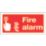 Essentials  Non Photoluminescent "Fire Alarm" Signs 100mm x 200mm 50 Pack