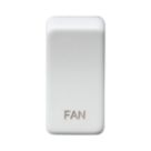 Knightsbridge 'FAN' Switch Cover Matt White