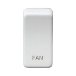 Knightsbridge 'FAN' Switch Cover Matt White