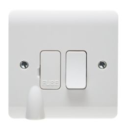 Crabtree Instinct 13A Switched Fused Spur & Flex Outlet with LED White