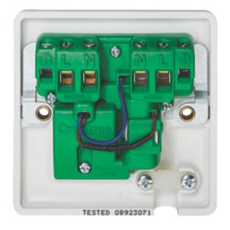 Crabtree Instinct 13A Switched Fused Spur & Flex Outlet with LED White