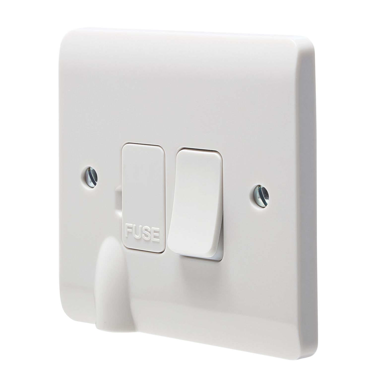 Crabtree Instinct 13A Switched Fused Spur & Flex Outlet with LED White (973HV)