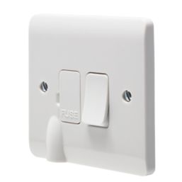 Crabtree Instinct 13A Switched Fused Spur & Flex Outlet with LED White