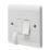 Crabtree Instinct 13A Switched Fused Spur & Flex Outlet with LED White
