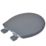 Bemis York Soft-Close Toilet Seat Thermoplastic Grey